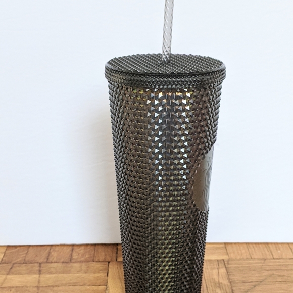 New Starbucks Black Studded Tumbler 2020 Venti 24Oz Cup Iridescent Dark unicorn - Picture 6 of 7